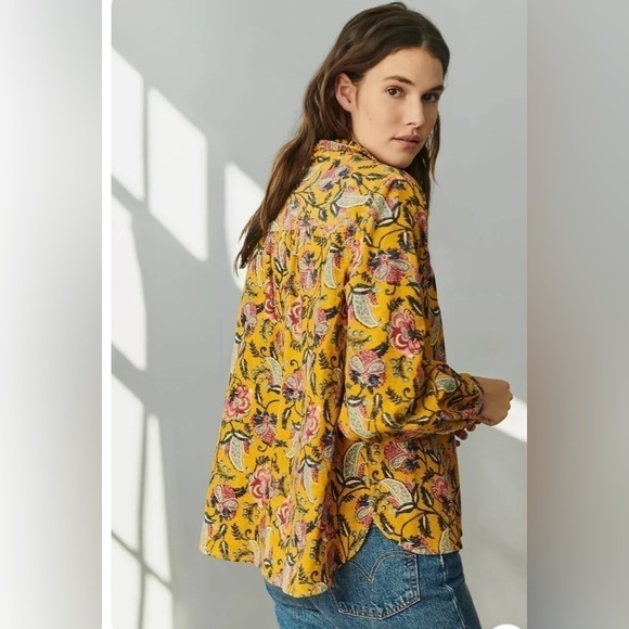 Anthropologie Corduroy Button-down Shirt - Picture 4 of 7